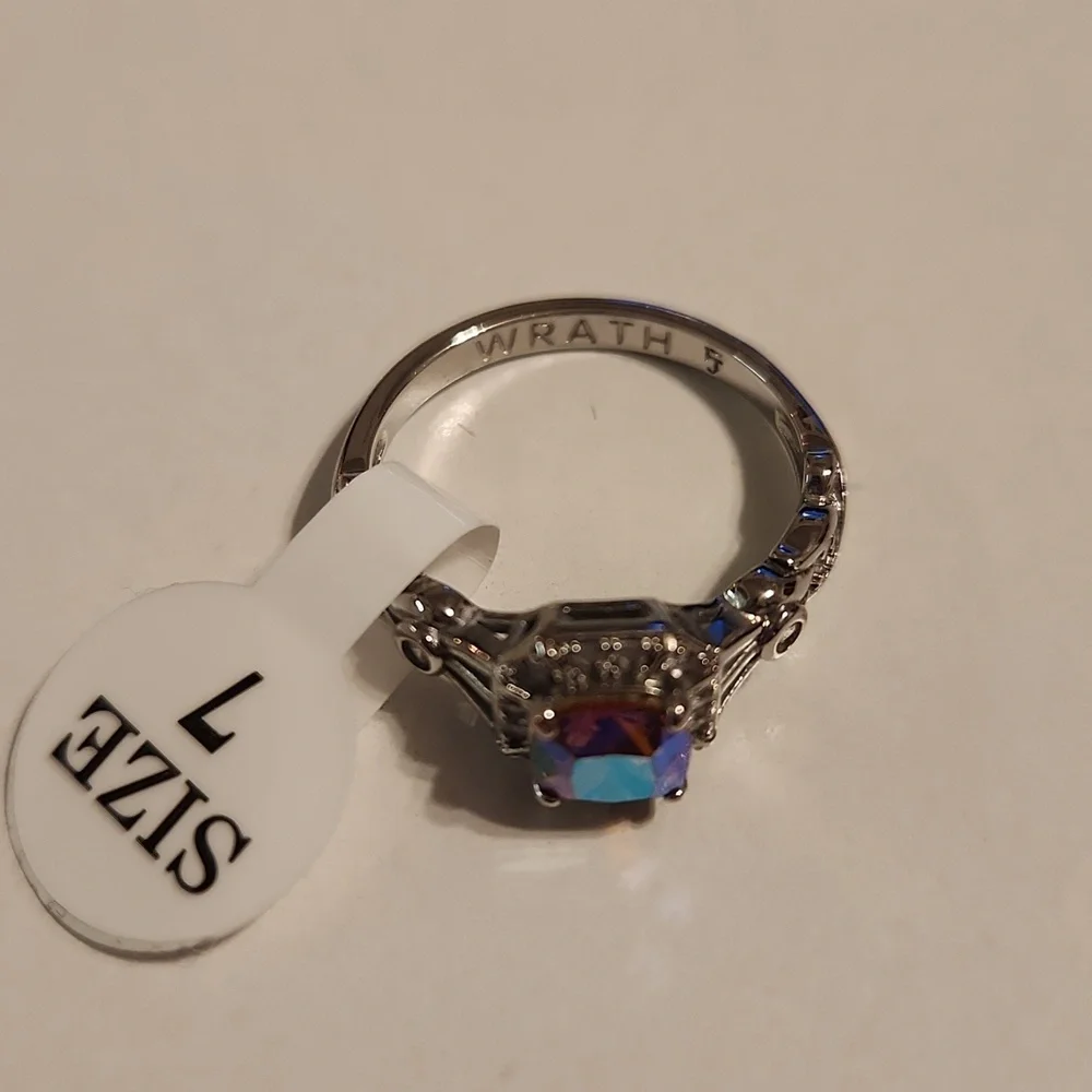 Iridescent Wrath/Mercy Ring, Sz 7 - Picture 8 of 8